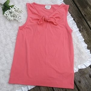 Kate Spade Pink Bow Knot Sleeveless Tank Top
